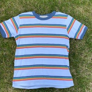 Rainbow striped t-shirt
